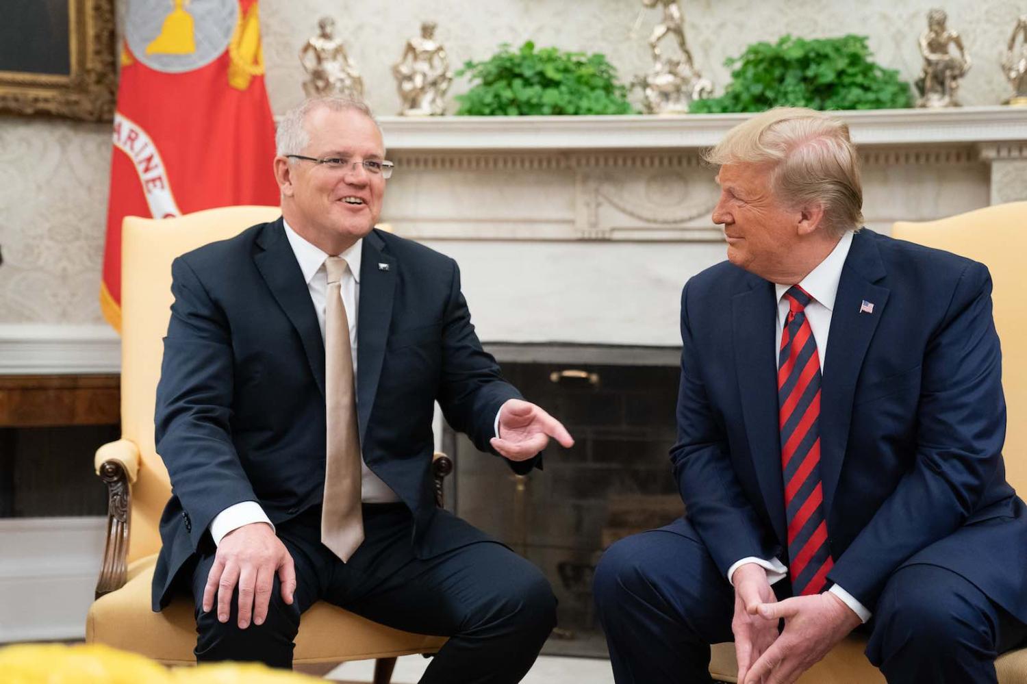 Prime Minister Scott Morrison (L) meeting with US President Donald Trump at the White House in September this year (Photo: White House/Flickr)